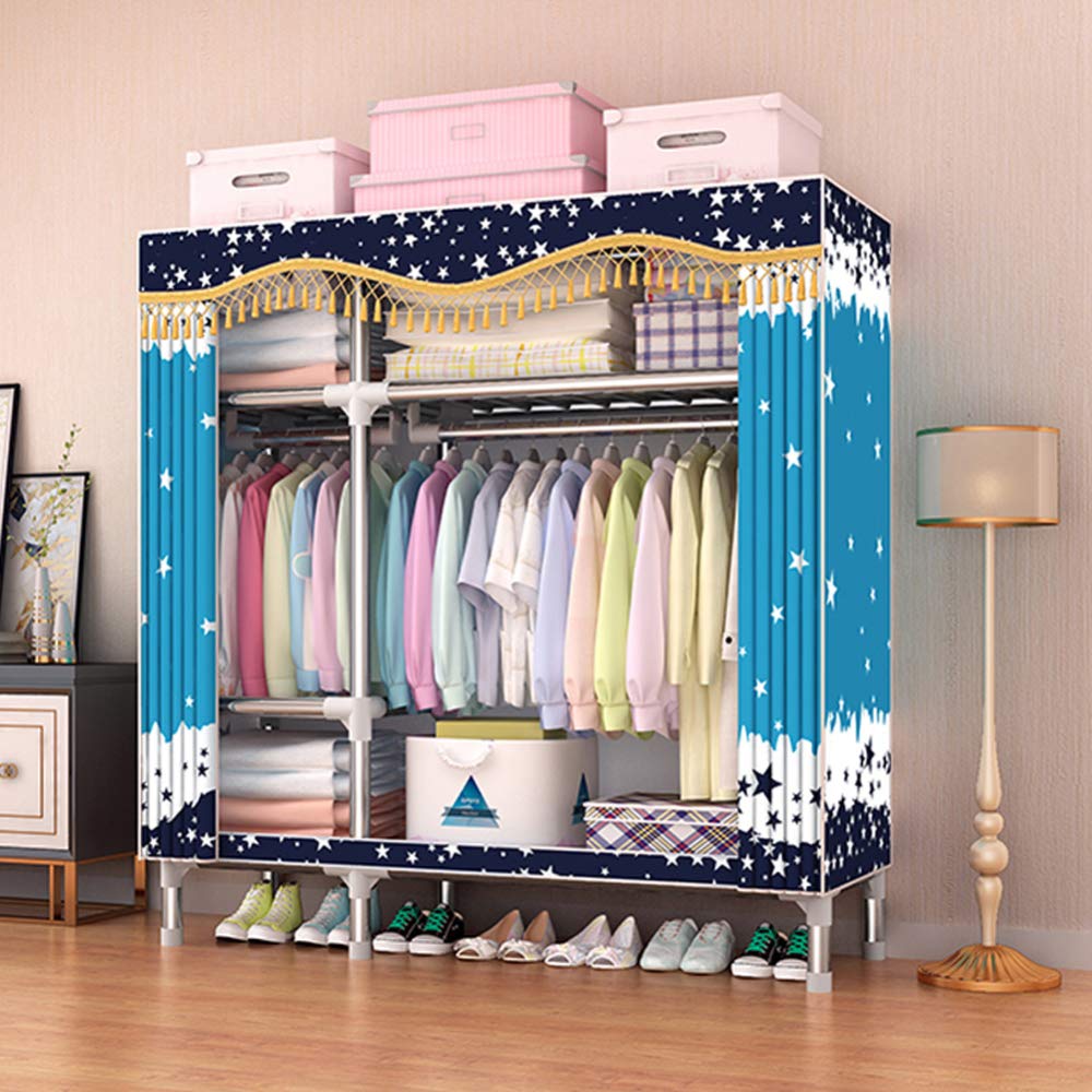 Armoires en toile de tissu contre le désordre | Grand placard de rangement pratique