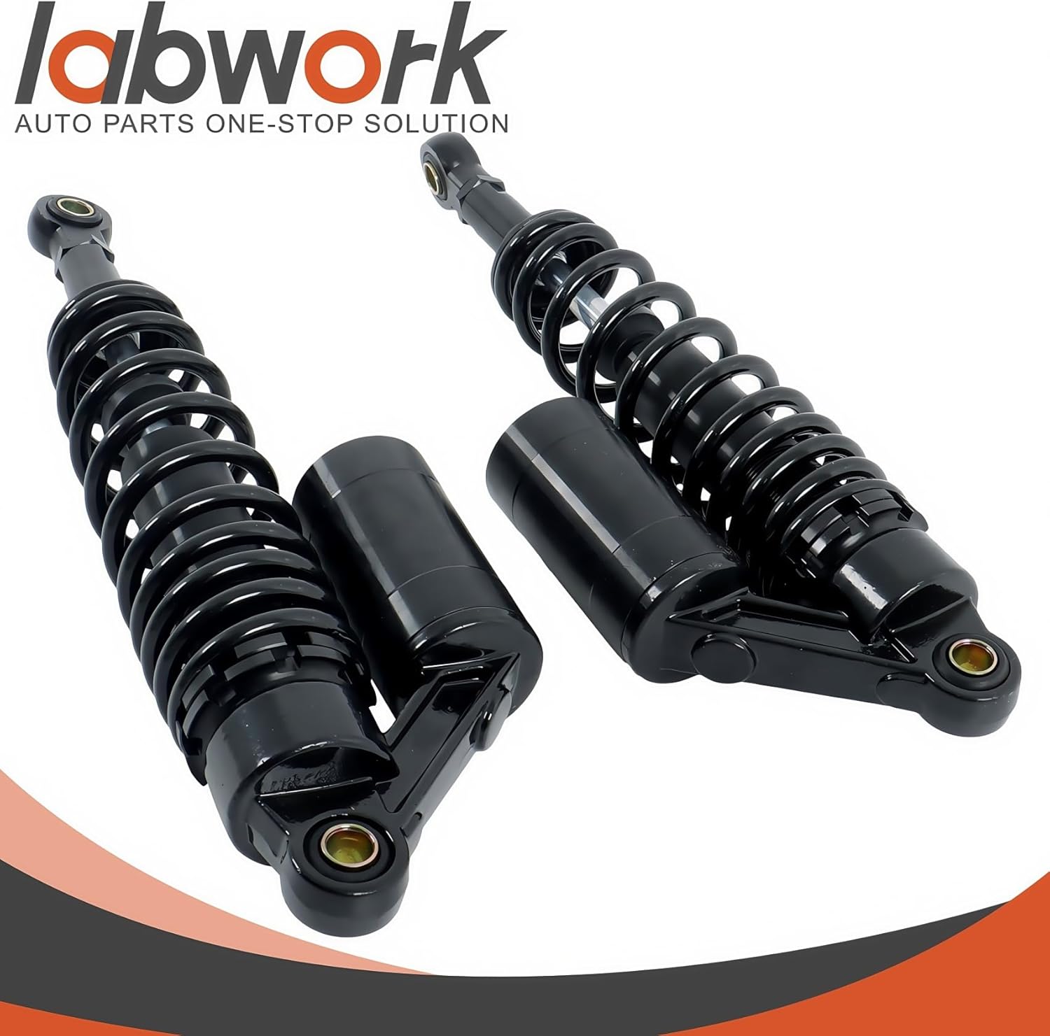 labwork 13.5" 340mm Shock Absorbers Rear Suspension Universal Replacement for Honda Replacement for Yamaha Replacement for Suzuki 150cc-750cc Dirt bike Gokart ATV Motorcycle Quad Black