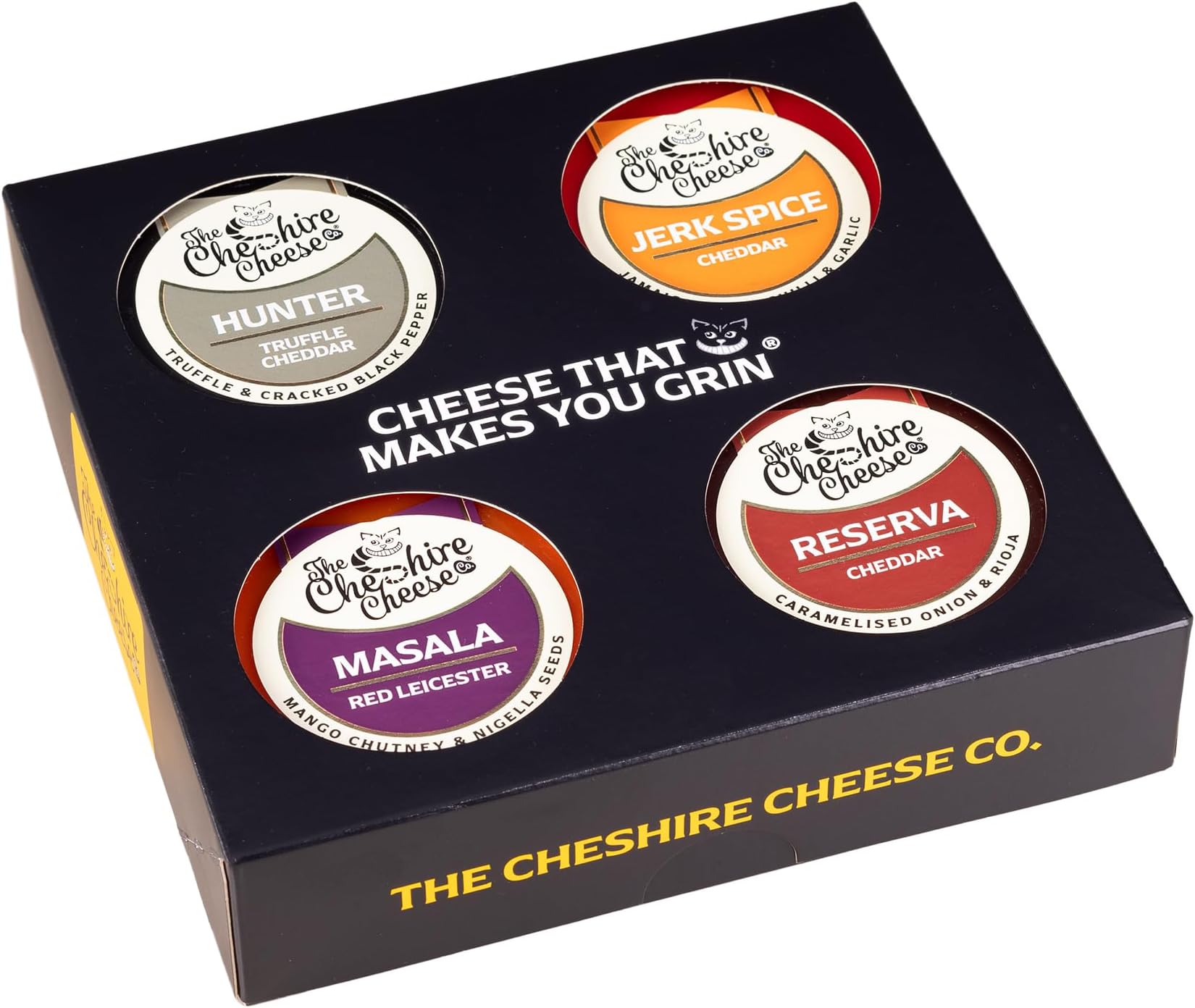 – Irresistible Cheeseboard Selection Gift Box | 4 x 200g Waxed Cheese Truckles from The Cheshire Cheese Company