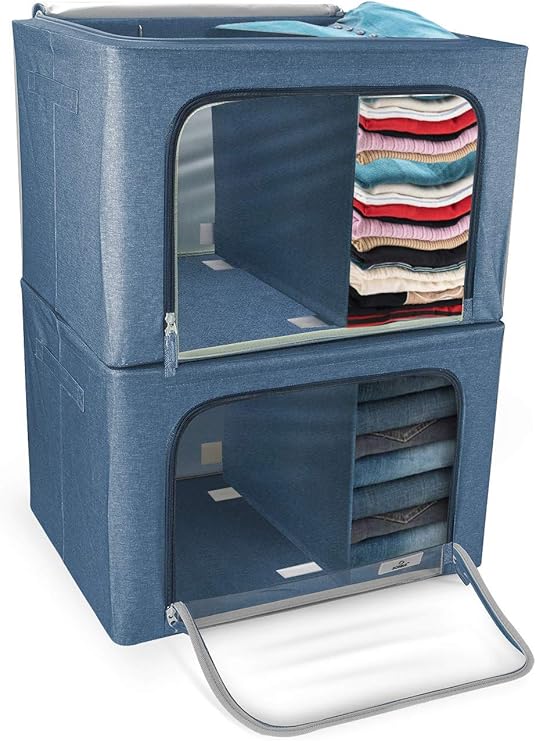 Sorbus Storage Bins with Divided Interior, Foldable