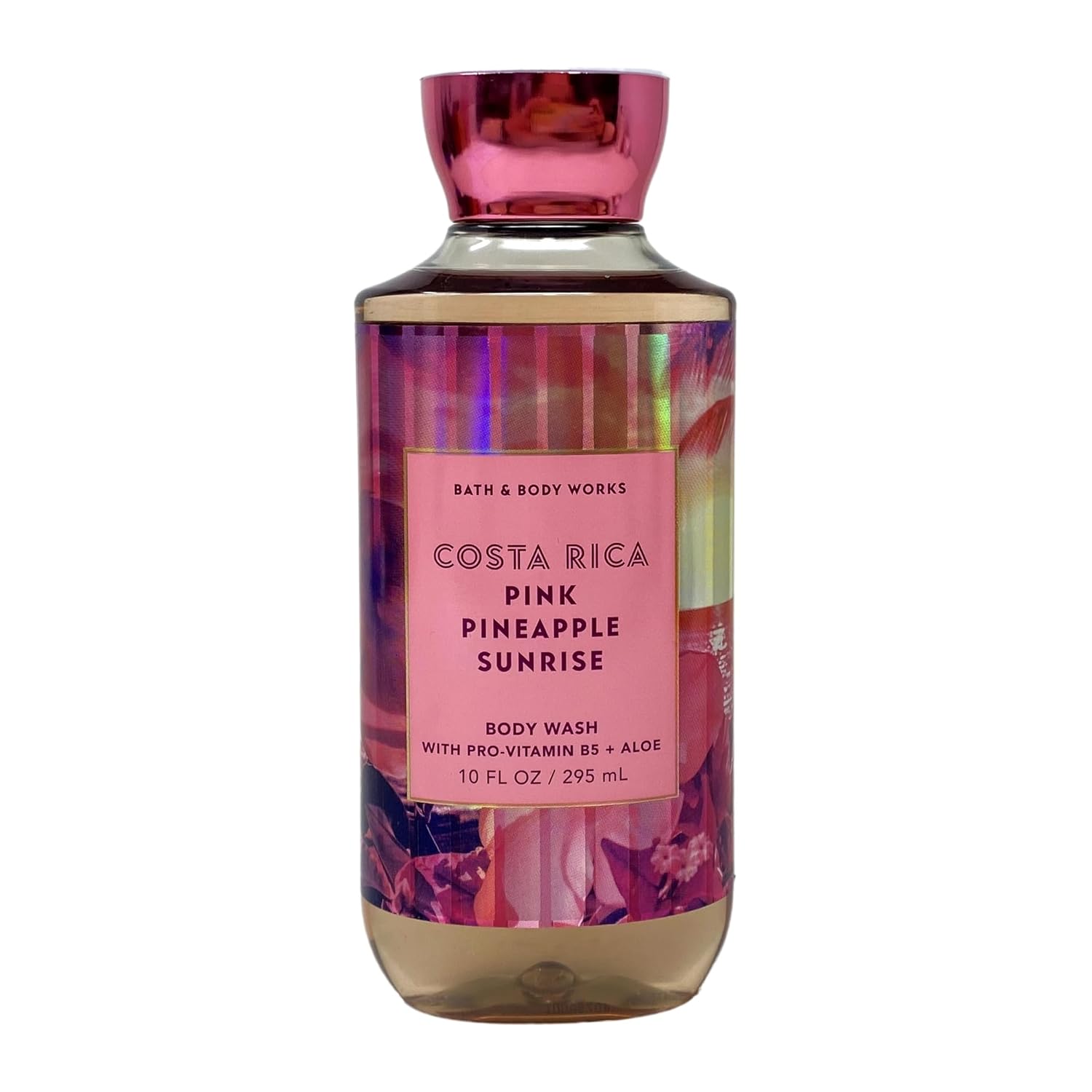 Bath & Body Works Costa Rica Pink Pineapple Sunrise 2 Pack Body Wash Bundle with a Himalayan Salts Springs Bar Soap - Full Size
