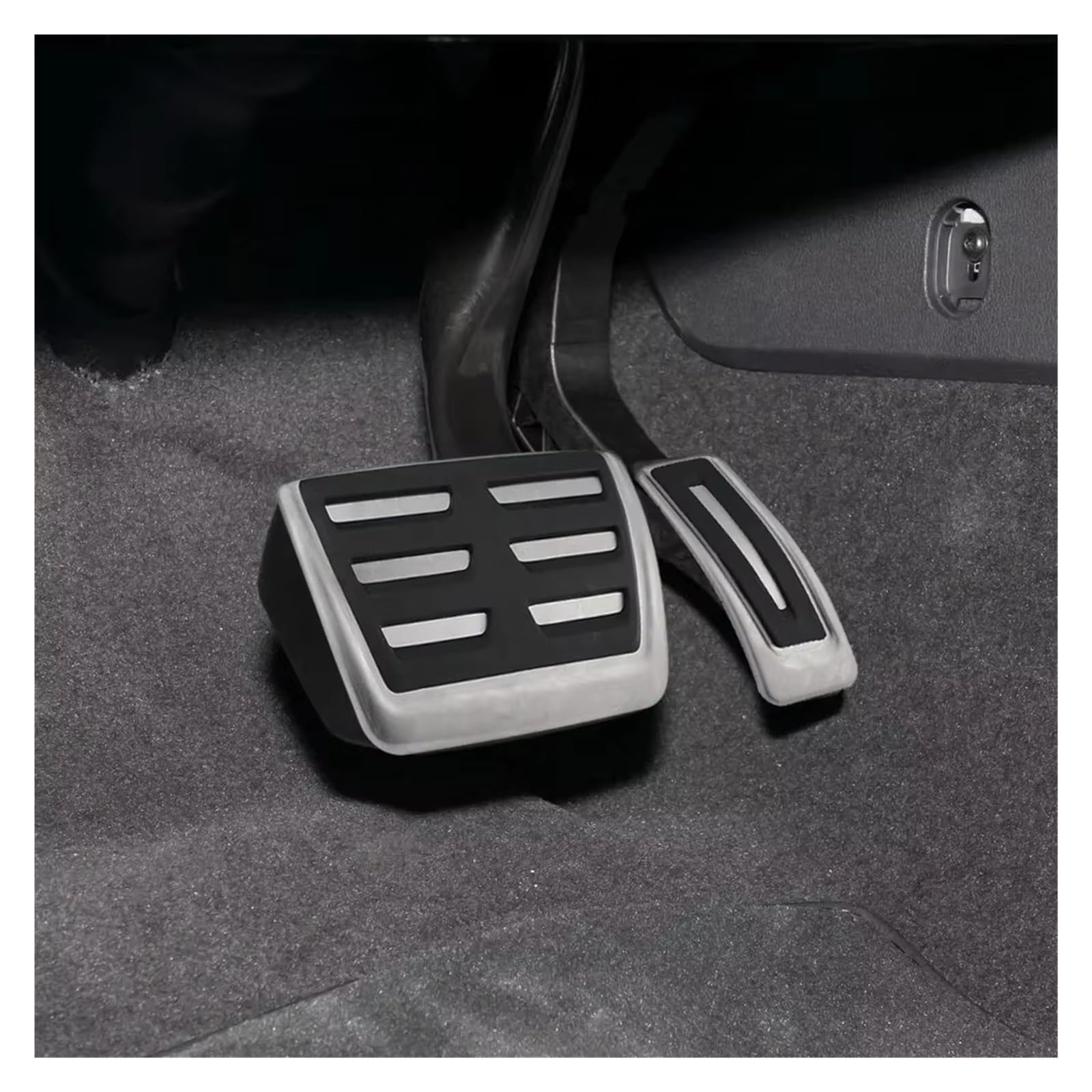 Pedaliera Auto per A4 B9 A5 F5 2016-2023 per Berlina per Avant Sport Gas Freno Poggiapiedi Pedale Copertura Auto Pedali LHD Pedali per Auto(AT with Rest)