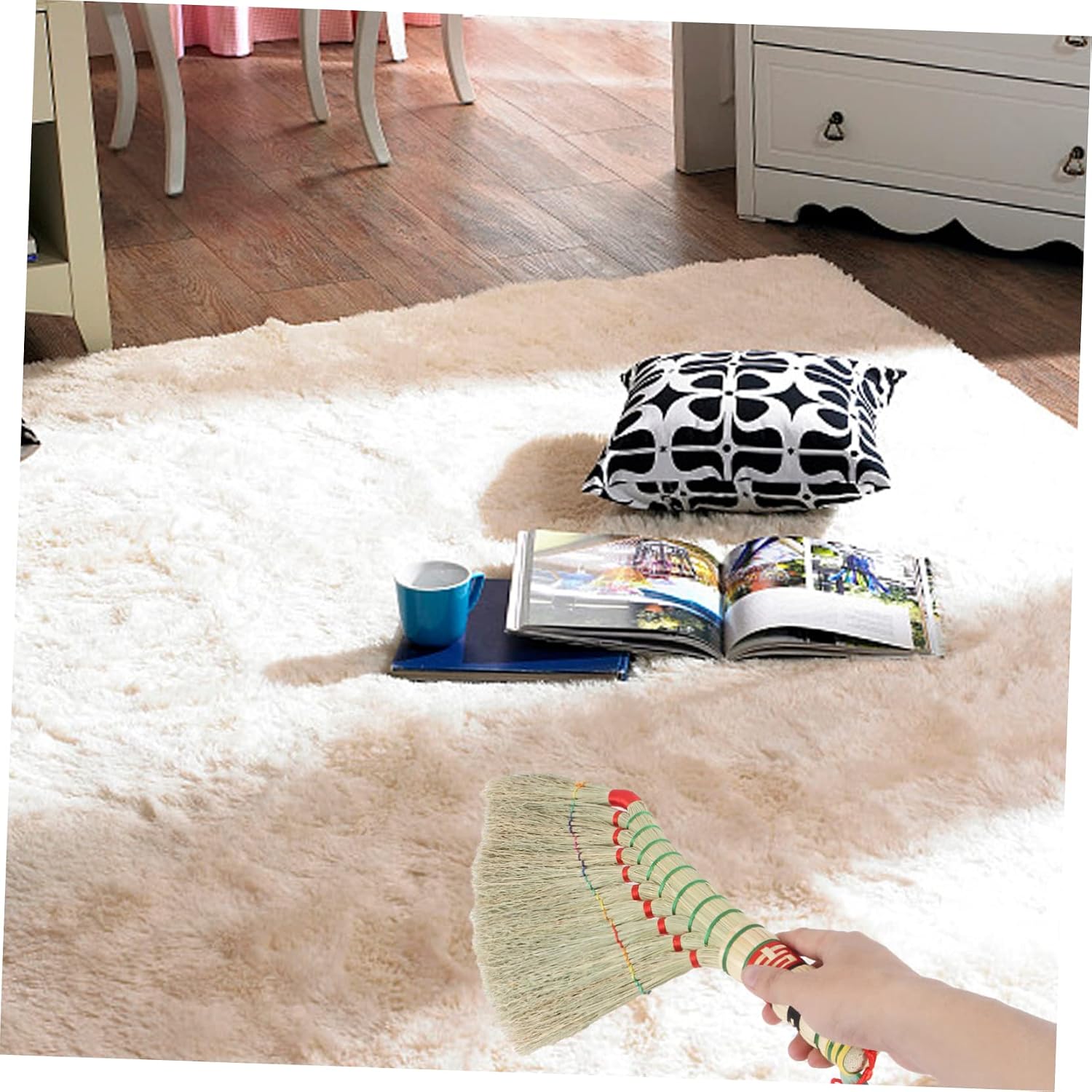 NOLITOY Old Fashioned Broom Pendant for Home Cleaning Healthy Material Bed Sweep for Sofa Carpet Traditional Wedding Housewarming Whisk Broom Essential