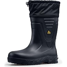 ACE Unisex Slip-Resistant Industrial Work Boots - Comfortable, Non-Slip Safety Slip-On Boots for Men & Women with Soft Toe or Composite Toe - Bullfrog Elite