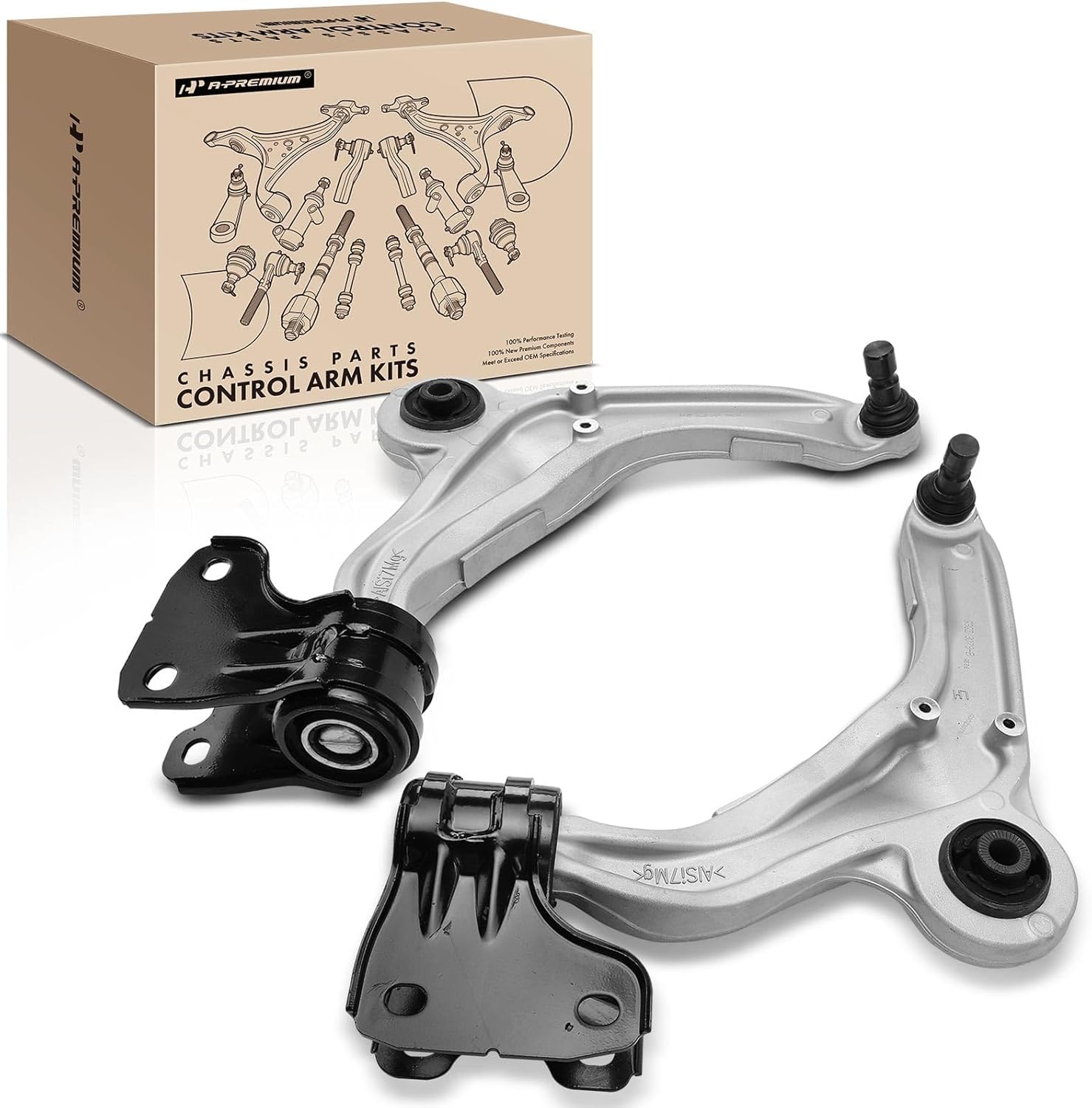 A-Premium 2 x Front Upper Control Arm, with Ball Joint & Bushing, Compatible with Lincoln Continental 2017 2018 2019 2020