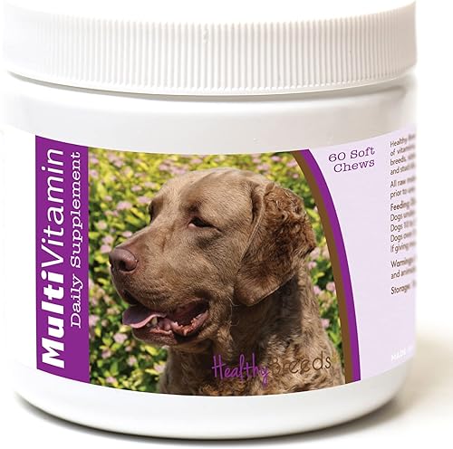Miniatura 47 de Healthy Breeds Multivitamínico siberiano Husky para perros, suplemento diario recomendado por veterinarios, sabor a tocino, 60 masticables suaves
