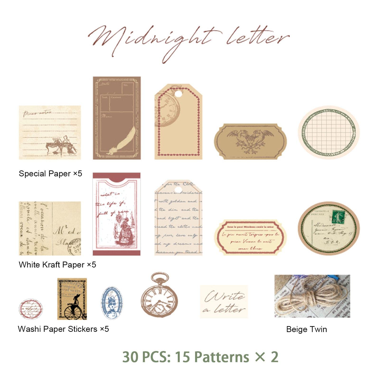 Vintage Scrapbook Tags Scrapbooking Vintage Paper Set, Scrapbook