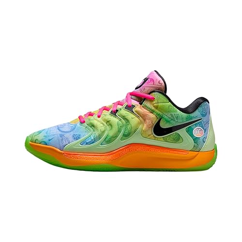 KD17 Basketball Shoes (HF1811-700, Barely Volt/Hyper Pink/Total Orange/Baltic Blue) Size
