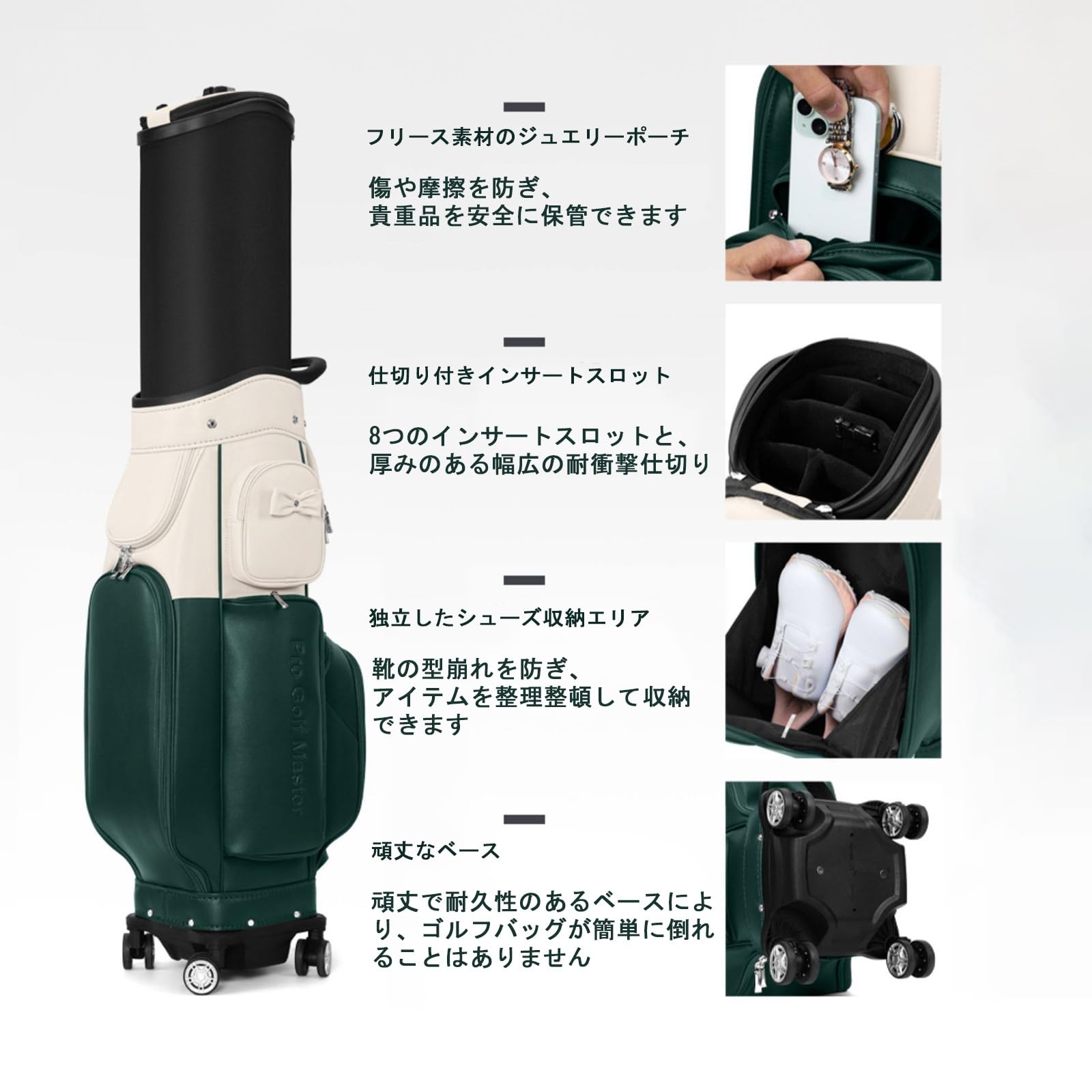 Amazon | Gyrophoric フード付き ゴルフバッグ キャディバッグ