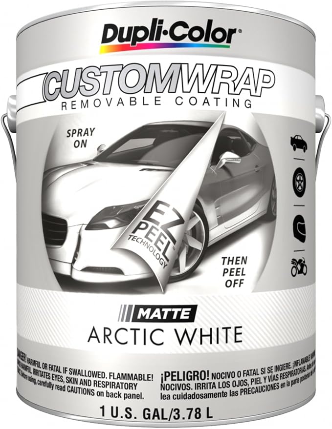 Duplicolor CWBG798 Custom Wrap Matte Arctic White 1 Gallon