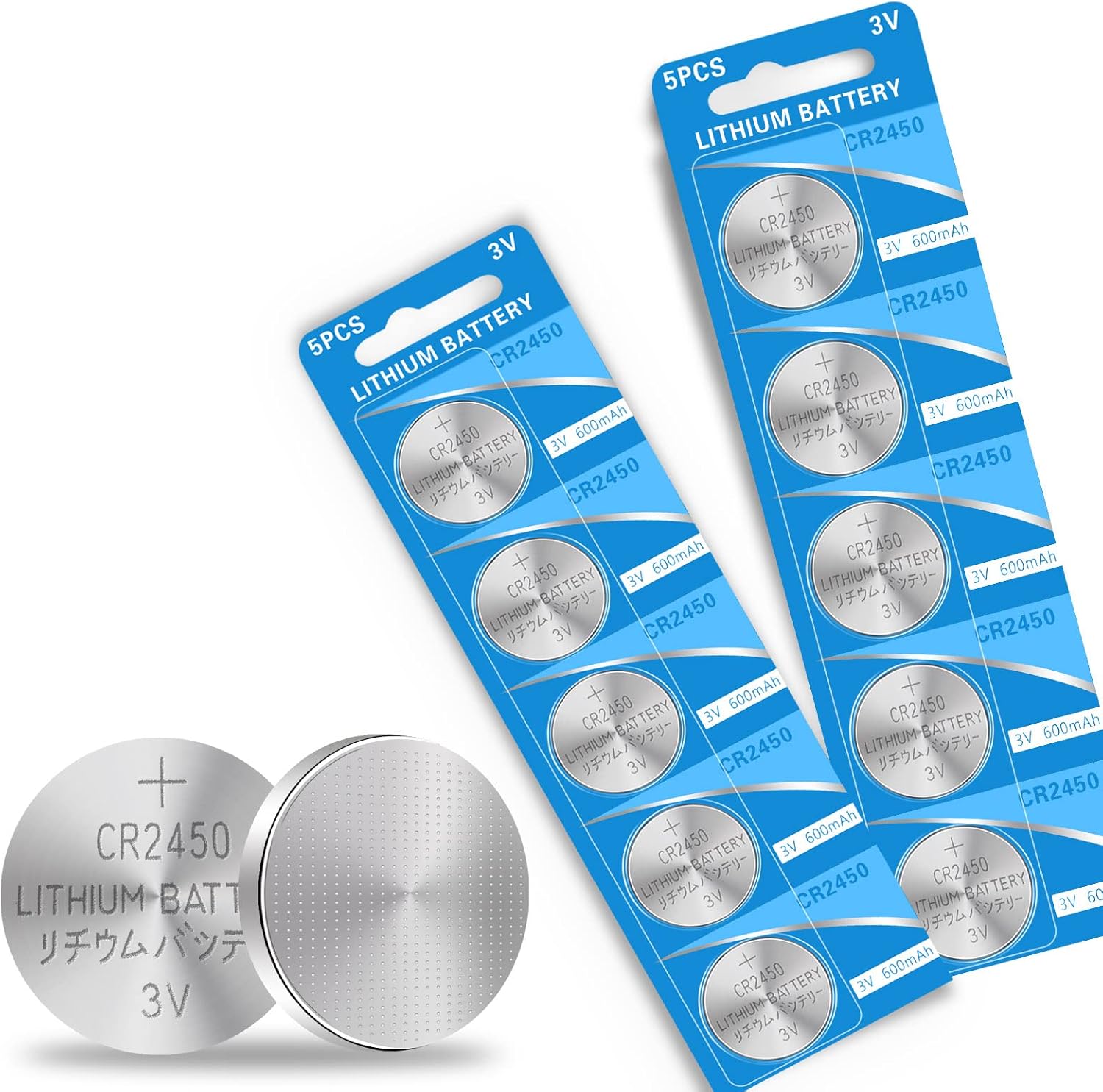 WANZELONYO CR2450 Battery Bulk CR2450 3V Lithium Coin Cell