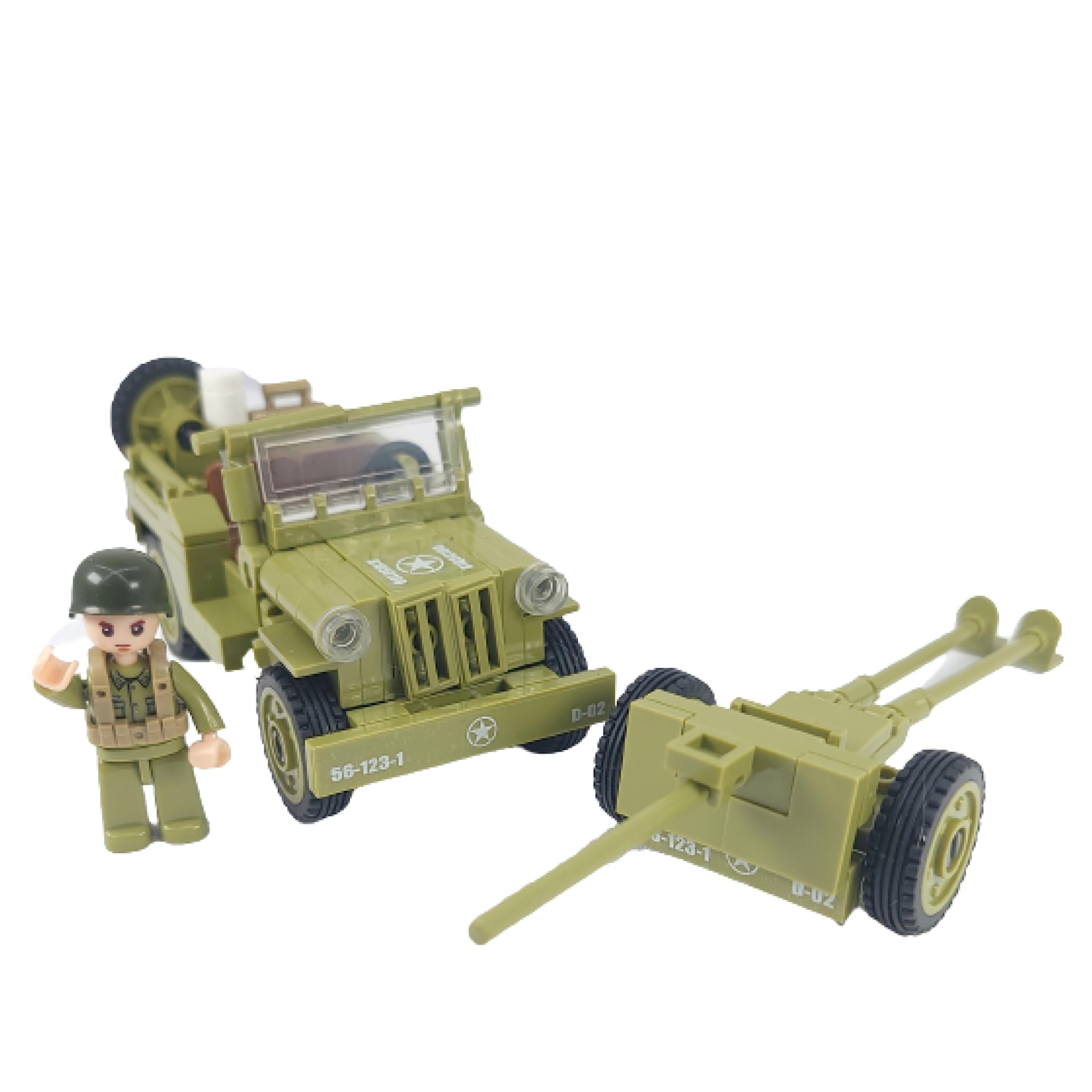Amazon.com: General Jim's WW2 US Army 4x4 Vehicle & Artillery Set