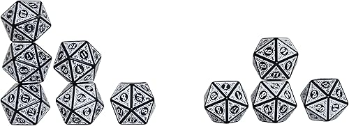 Vista 25 de SmartDealsPro Paquete de 10 dados poliédricos D20 de 20 caras para juego de mesa DND RPG MTG (mezcla de colores)