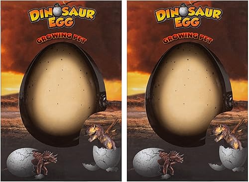 Juguete novedoso para niños, diseño de dinosaurio sorpresa en crecimiento, paquete de 2