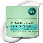 Rael Miracle Clear Skin Barrier Cream Daily Moisturizer, K-Beauty (1.8 oz) | Succinic Acid & Vitamin B5, Lightweight, Hydration, Helps Maintain Skin Barrier, Korean Skin Care, for Sensitive & Oily Skin
