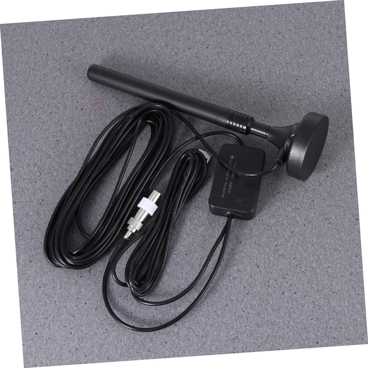 Homoyoyo Antenne Radio Portable pour Maison Ant-308plus en Métal et Plastique Noir, Amplificateur D'antenne Haute Sensibilité pour Réception Stable et Claire