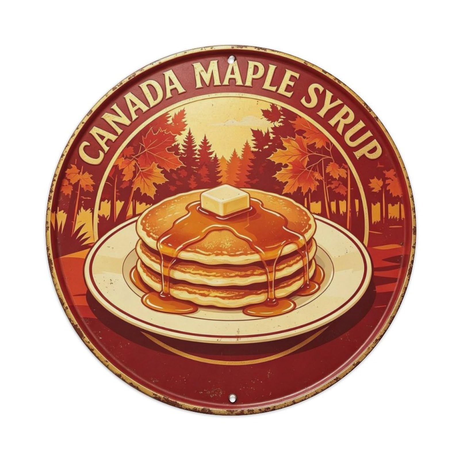 Canada Maple Syrup Metal Tin Sign Plaque
