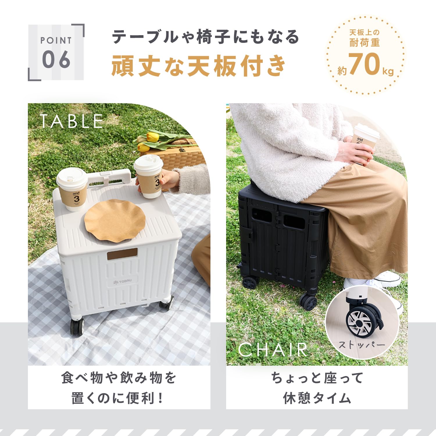 Amazon.co.jp: [TOBAU/保冷バッグ付き] キャリーカート クーラー