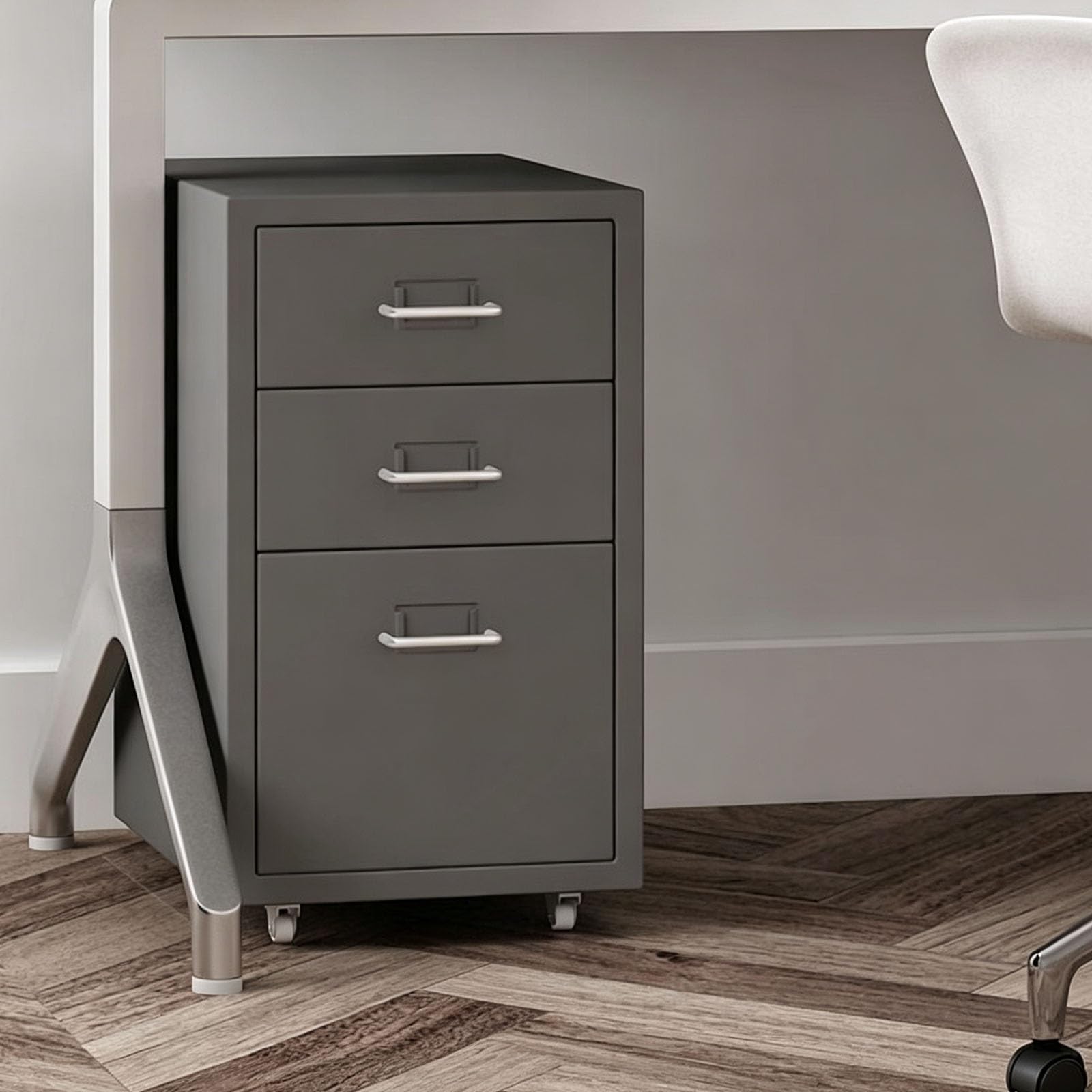 Rollbarer Aktenschrank, Vertikal-Aktenschrank mit zusätzlicher Schublade