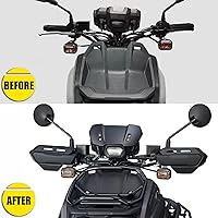 Vista 6 de Minho Coberturas de Manillar para Motocicleta Yamaha Zuma 125 Protector de Manos Compatible con 2022