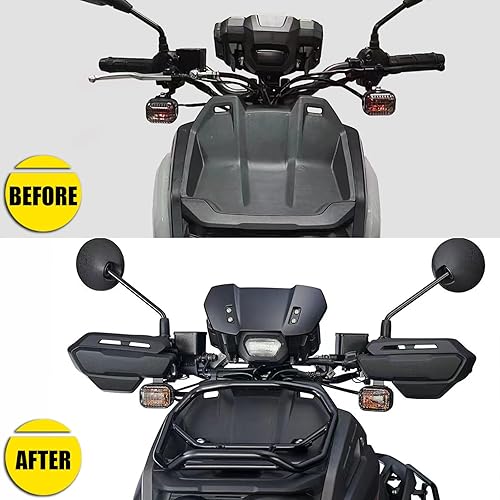 Miniatura 3 de Mokuo Mototcycle - Parabrisas decorativo para Yamaha Zuma 125 2022 2023