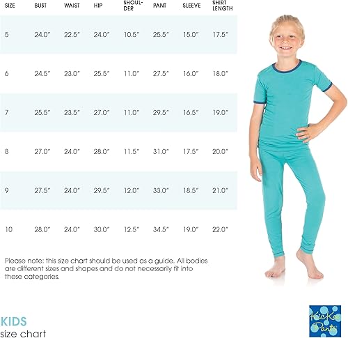 Miniatura 3 de KicKee Pants Conjunto de pijama estampado con camiseta de manga larga, pijama ajustada súper suave de bebé a niño