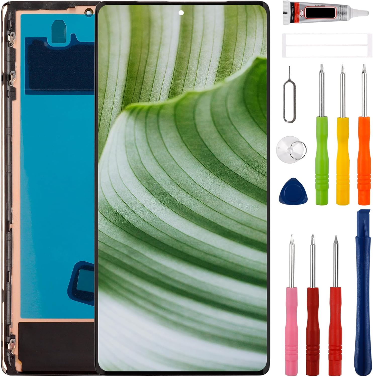 New LTPO AMOLED Display Compatible with Google Pixel 6 Pro GLUOG G8VOU Touch Screen Digitizer Assembly Replacement with Upgraded Repair Tools Kit-Black