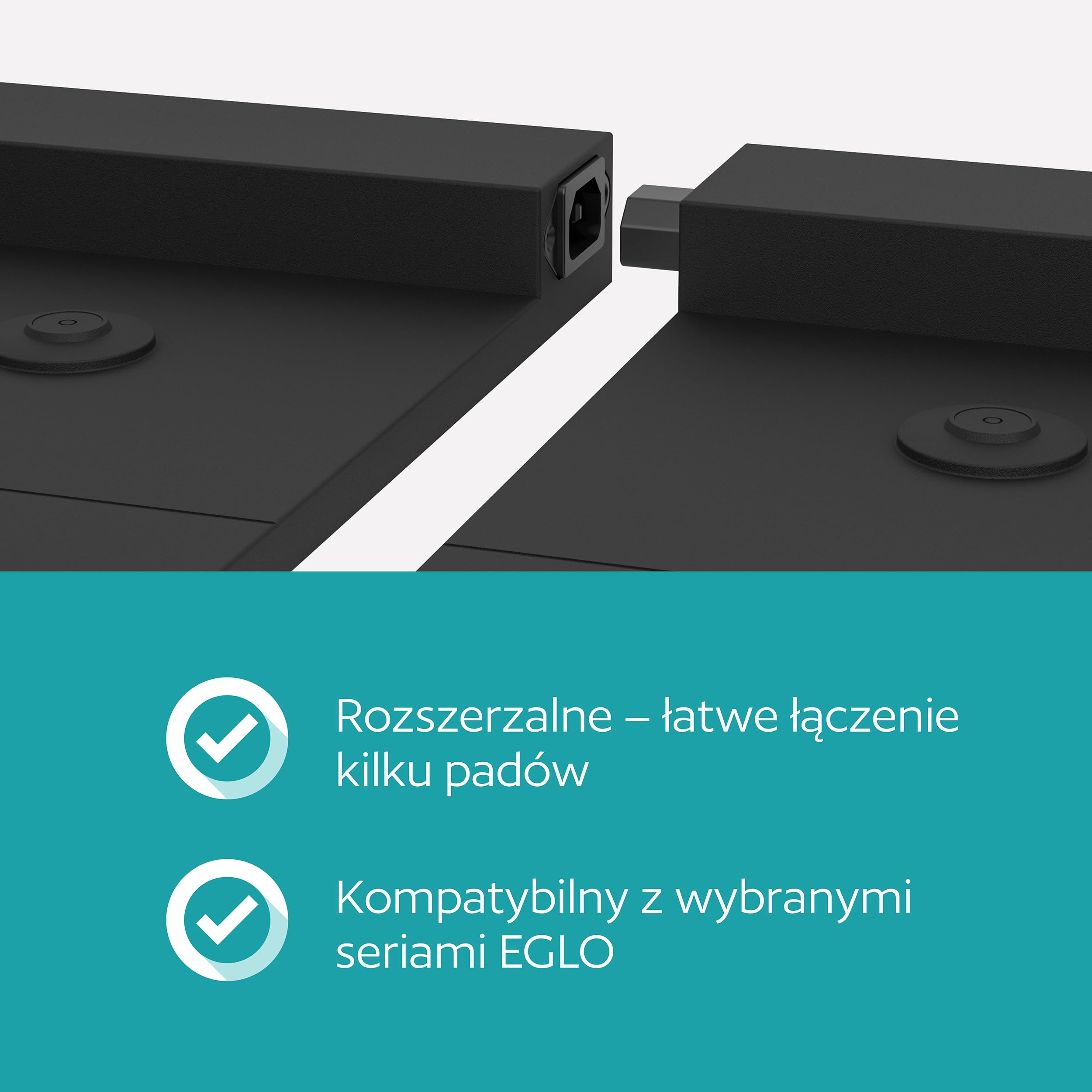 EGLO Podkładka ładująca Multi Charging Pad | ładowarka USB do 6 lamp stołowych zasilanych bateriami z serii Ponente, ładowarka bezprzewodowa
