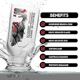 Billy Jealousy Devils Delight Beard Control Leave in Beard Conditioner for Men with Aloe Leaf Juice, Hops Extract & Witch Hazel, Softens Hair and Skin, Light Hold with Matte Finish, 8 Fl Oz