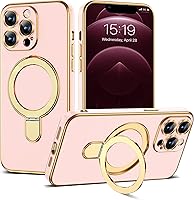 Vista 64 de Funda compatible con iPhone 12 con soporte de anillo magnético invisible [compatible con Mag-Safe] [Protector completo de lente de cámara] Funda
