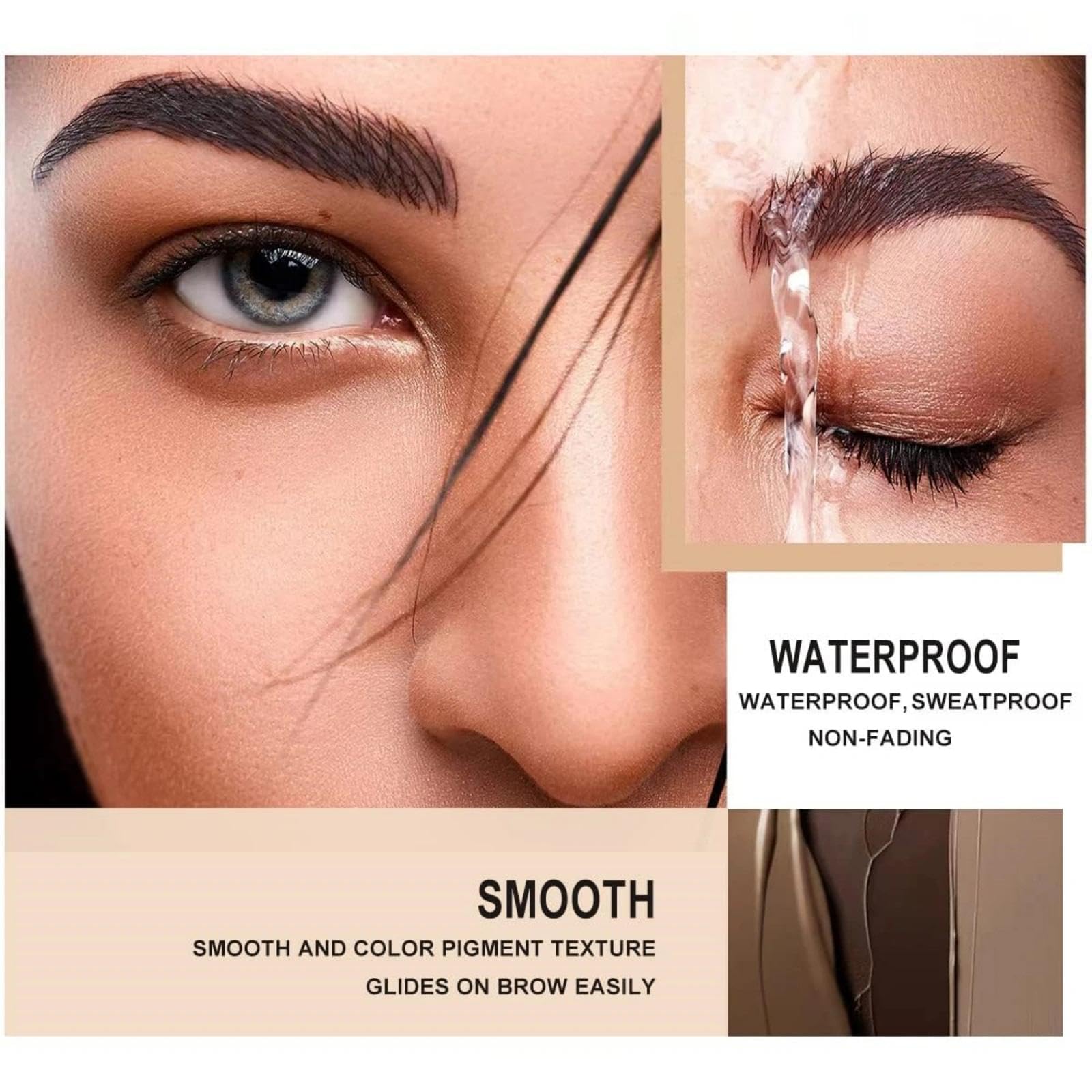 Eyebrow Tint Kit - Eyebrow and Eyelash Tint - Eye Brow Dye Kit - Lasts 6 Weeks, Waterproof - Fast & Easy to Use, with All Tools(Black) - Image 4