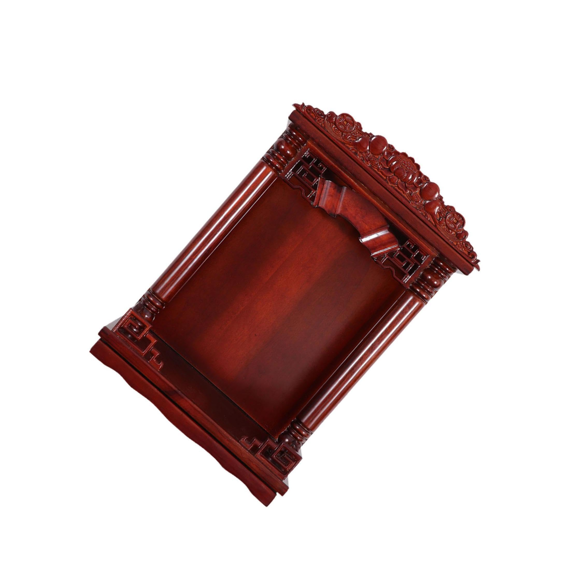 PIXZCSA Buddhist Display Stand Wooden Holder Office Home Decoration Meets Display Needs Effortlessly Offering Smooth Thats Easy To Maintain. Craftsmanship Ensures Long Term, Red, 16 inch
