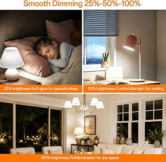 4 Pack Rechargeable Emergency Light Bulbs, Battery Operated Light Bulbs