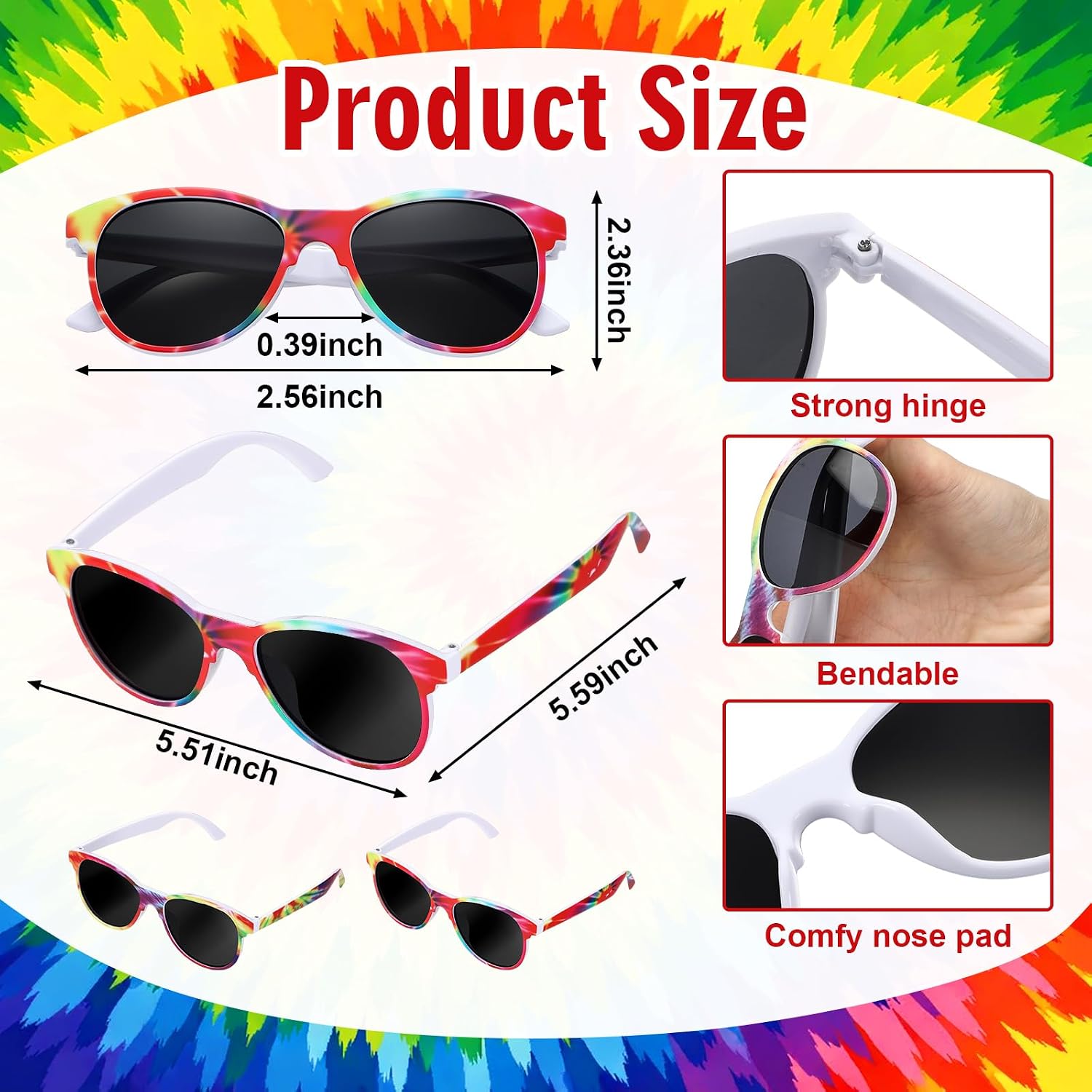 Relaxweex Glasses Movie Party Eyeglasses Bulk Monster Truck/Heroes/Wizard/Turtle/Space/Tie Dye Party Favors Birthday Gift