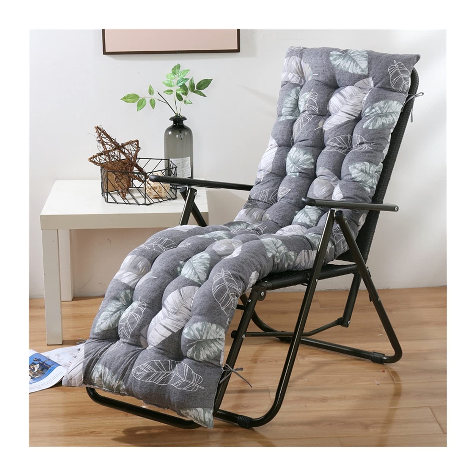 Cuscino Per Sdraio Impermeabile - 120x60cm, Imbottito, Per Esterno E Interno