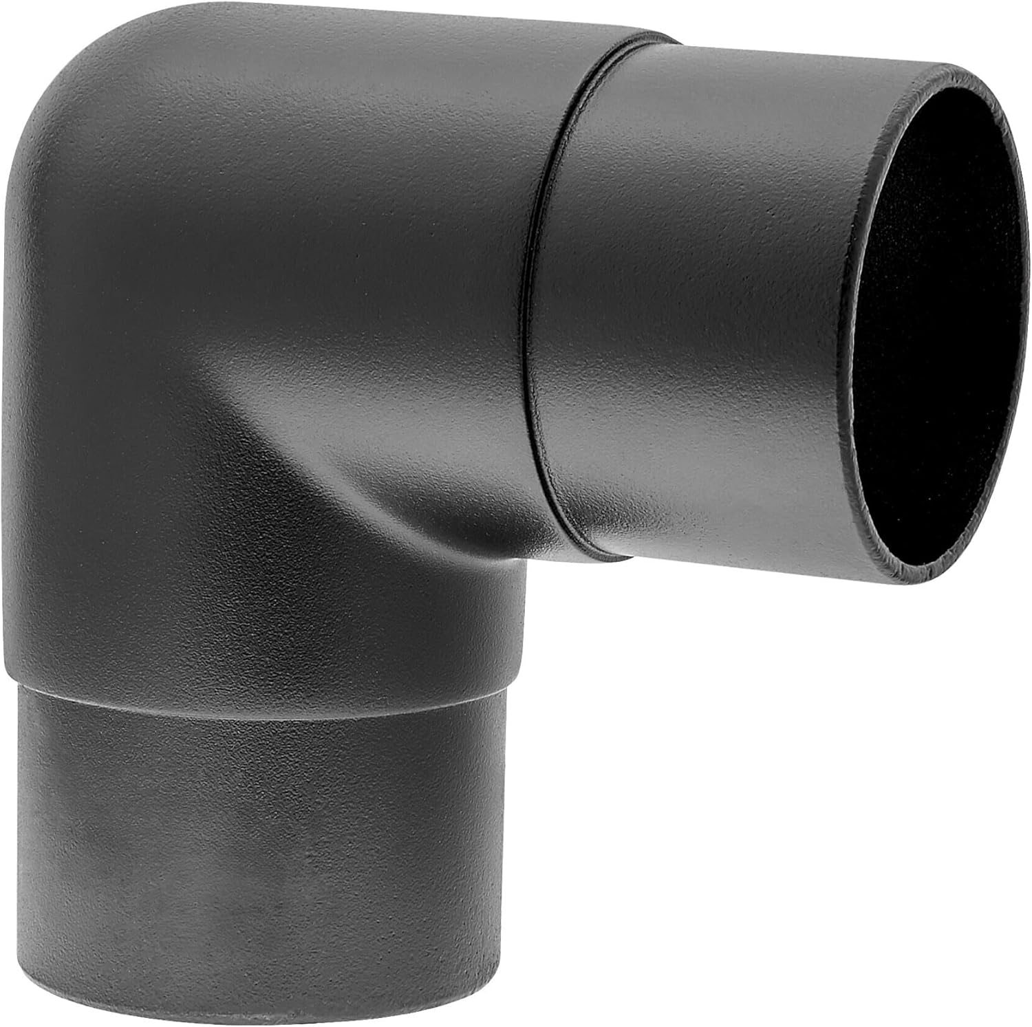 2" Dia. x 2-3/8" H Matte Black 90 Degree Flush Elbow Fitting for 2-inch Bar Rail