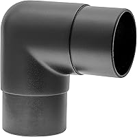 Vista 6 de 2 "diámetro x 2-1/2" H bronce antiguo codo de 90 grados para riel de barra de 2 pulgadas