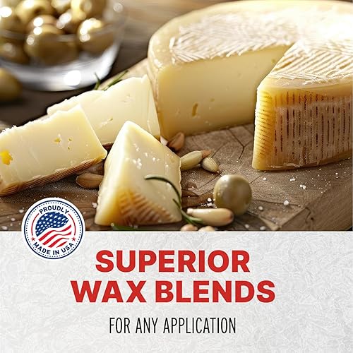 Miniatura 6 de Blended Waxes, Inc. Bloque de cera de queso para hacer queso, cera premium totalmente refinada para hacer queso