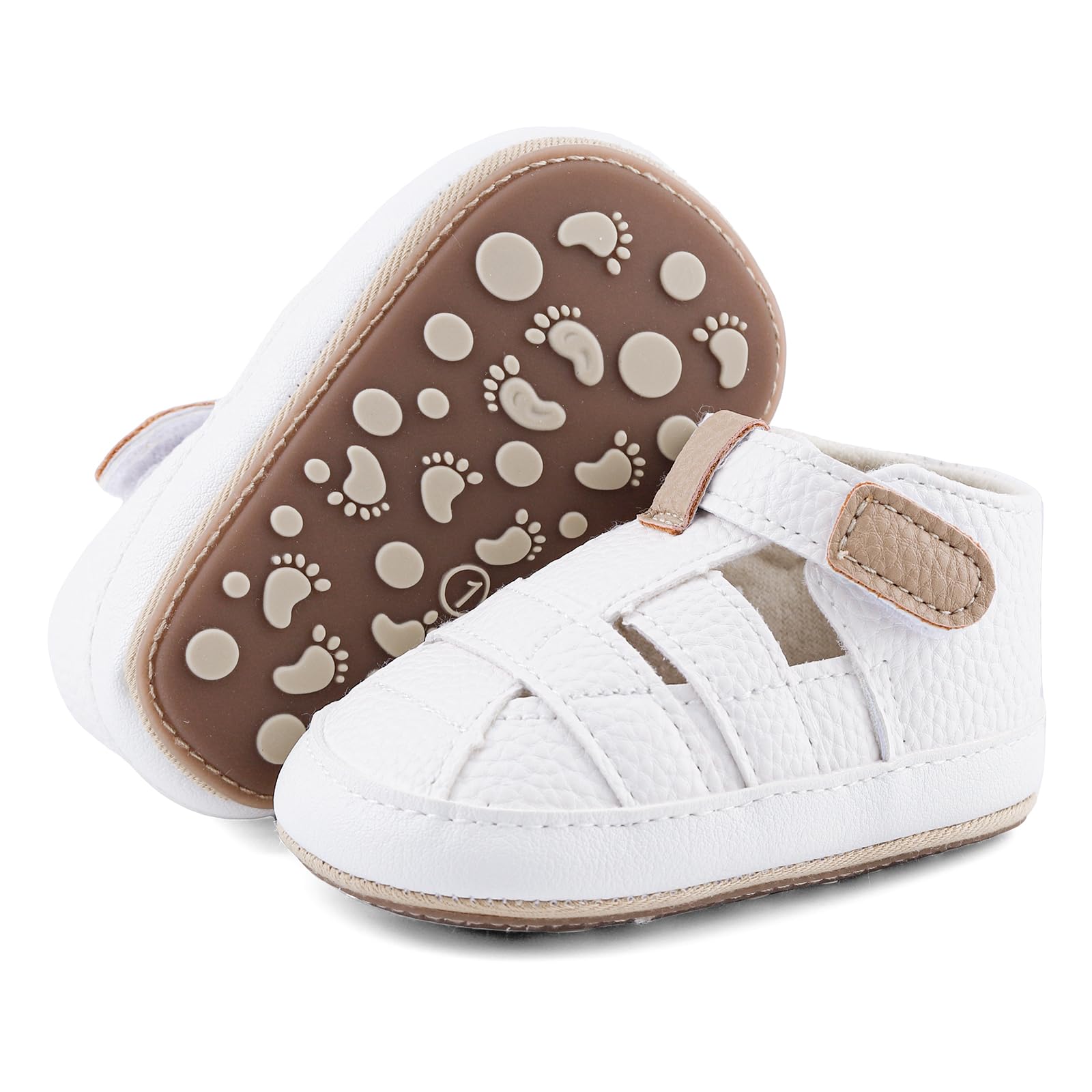 MASOCIO Sandali Neonato Estivi Scarpe Primi Passi Bimbo Gomma Antiscivolo