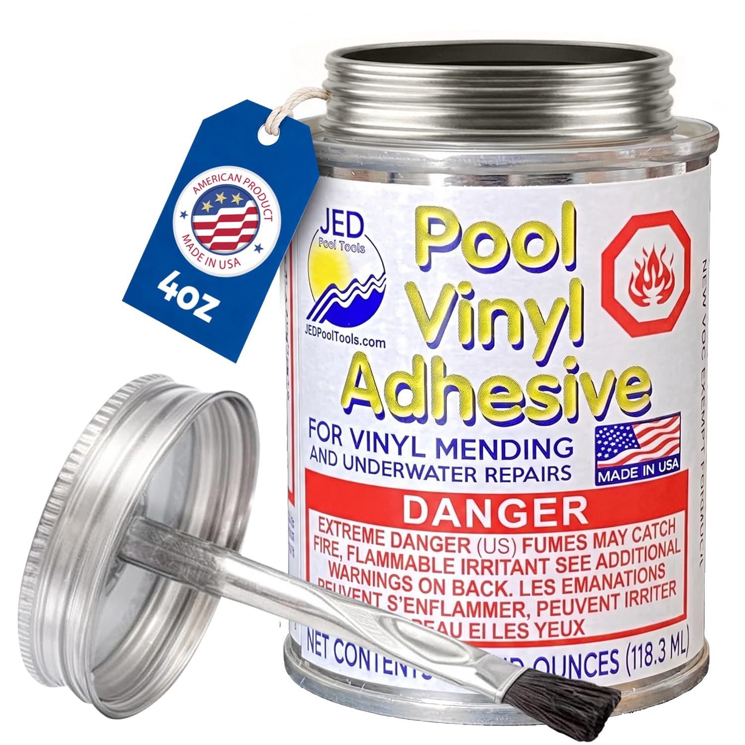 JED Pool Tools 35-245-01 4 oz. Can Adhesive-picture-32
