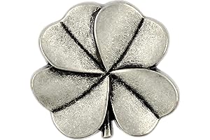 Bezelry 12 Pcs Clover Metal Shank Buttons: Express Your Irish Pride