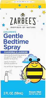 Zarbee's Gentle Bedtime Kids Sleep Spray, Chamomile & Lavender Room Spray Helps Create a Calming Atmosphere to Prepare for Sleep, 2oz