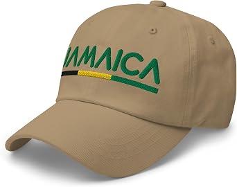 Minimal Jamaica Flag Hat Jamaica Soccer Baseball Dad Cap