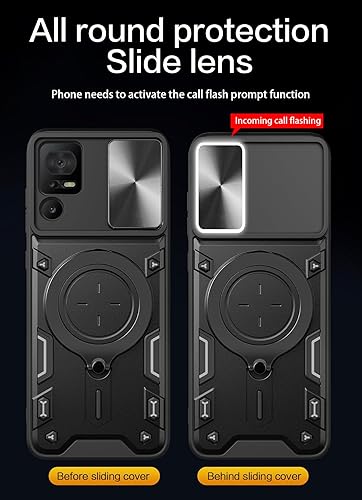 Miniatura 3 de TCL 40 XE X 5G - Funda compatible con TCL 40XE 40X 5G, funda de teléfono [con protector de pantalla de vidrio templado] [protección gruesa +