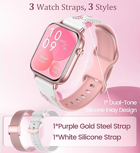 Miniatura 2 de Reloj inteligente de 1.83 pulgadas para mujer con llamada Bluetooth (respuestamarcación), rastreador de actividad física con más de 100 modos