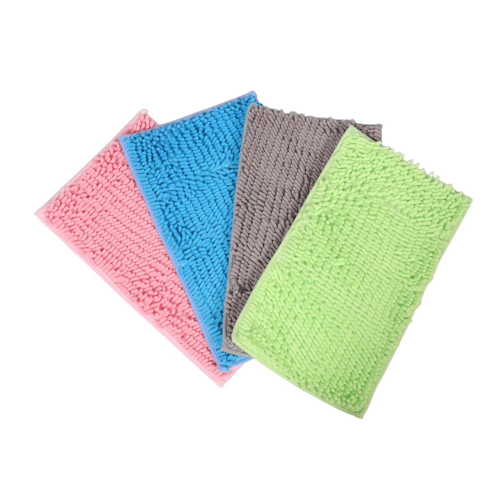 Toddmomy 4 Stück Pack Meerschweinchen Käfigdecken aus Waschbarem Chenille 48 X 28cm rutschfeste Wiederverwendbare Schlafmatten für Hamster Rennmäuse und Kaninchen Weiche Saugfähige