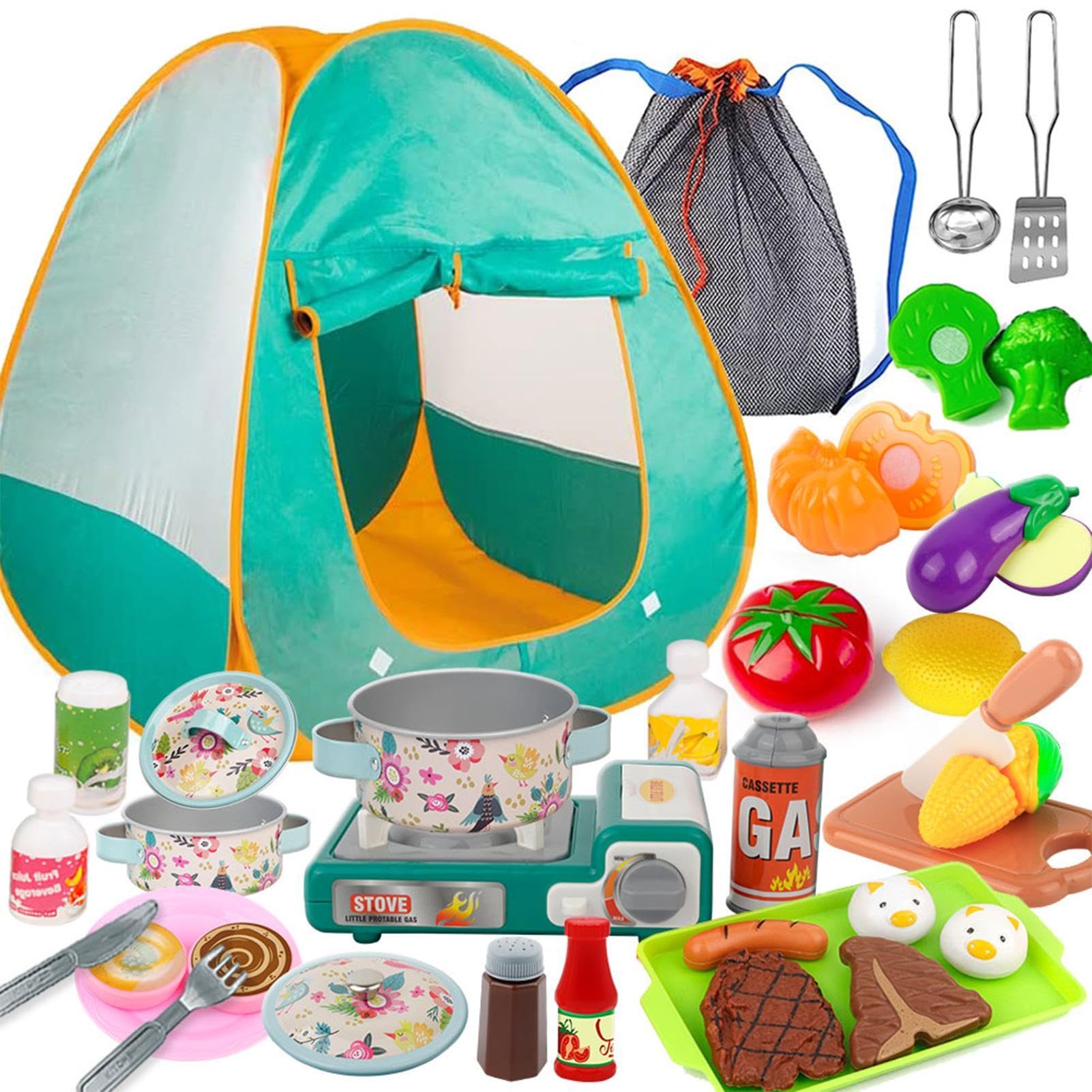 Amazon | キッズキャンプセット、子供用ごっこキャンプセット 