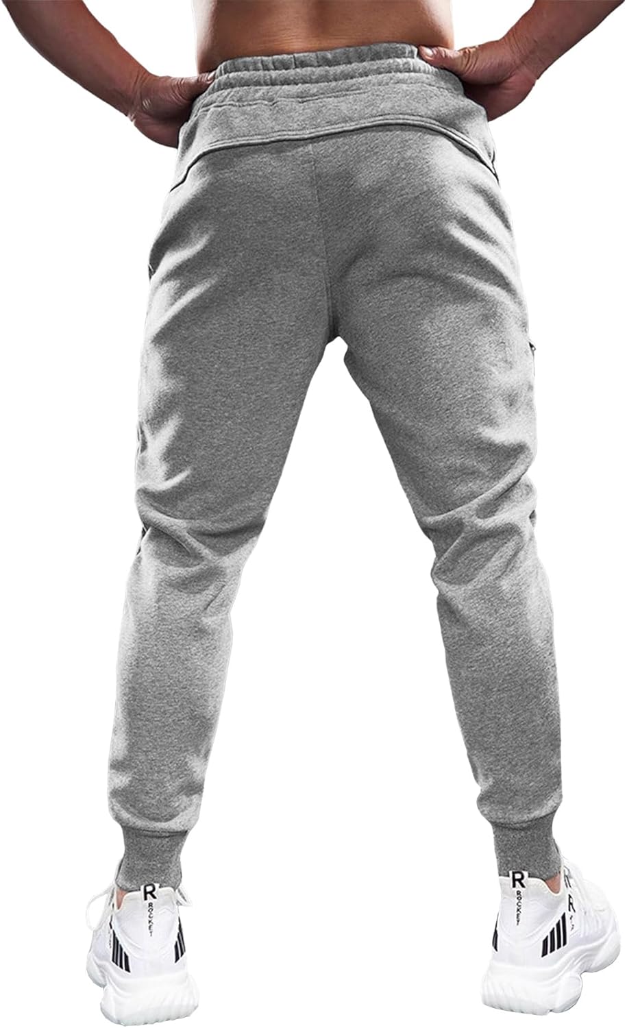 Fioboc Weekend Performance Joggers for Men Sweatpants with Zipper Pockets Athletic Jogger Mens Workout Pants M-3XL - Image 4