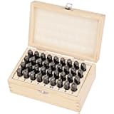 HORUSDY 36-Piece Number and Letter Stamp Set 5/16 (8mm) (A-Z) Punch Perfect for Imprinting Metal Stamping kit, Plastic, Wood, Leather