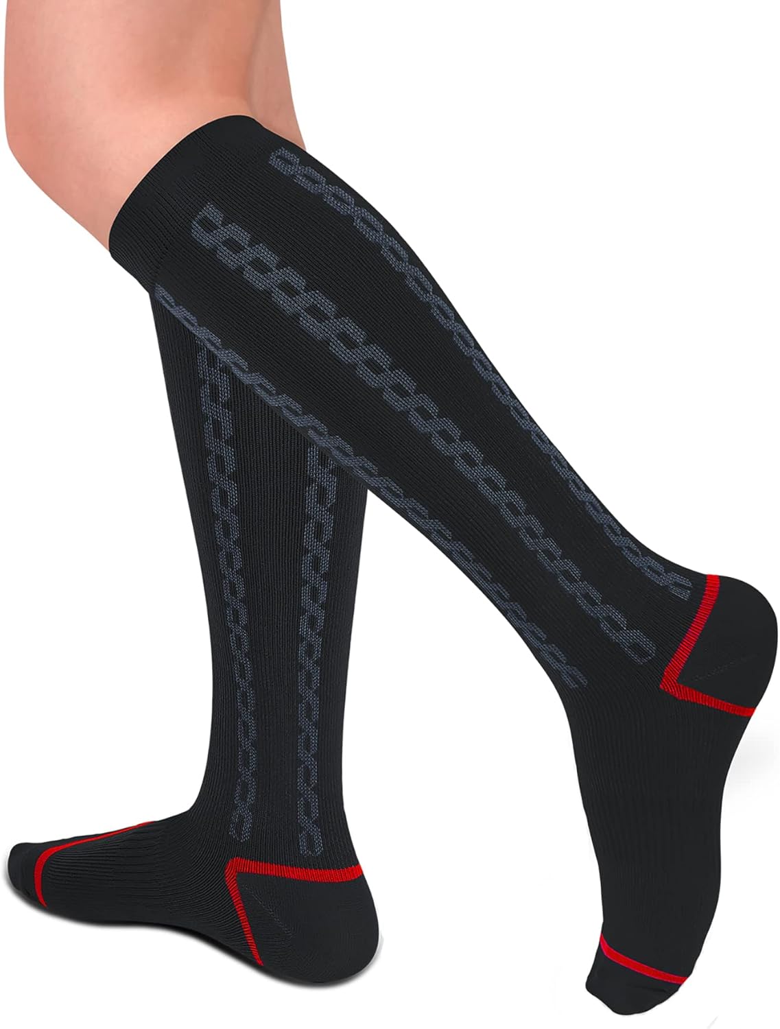 FULLSOFT Medical Graduated 30-40mmHg Compression Socks for Women&Men Circulation Knee High Socks Hiking Running Stockings